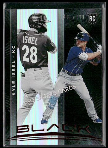 2021 Panini Chronicles Black Red /199 Kyle Isbel #20 RC