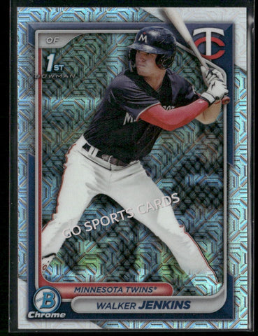 2024 Bowman Chrome 1st Mega Box Mojo Refractor Walker Jenkins #BCP-43