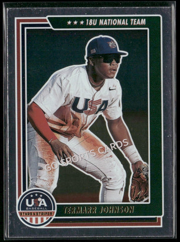 2022 USA Baseball Stars and Stripes Termarr Johnson 18U Foil #96 RC