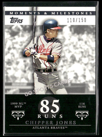 2007 Moments & Milestones /150 Chipper Jones #24 85 Runs