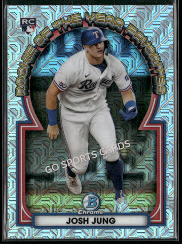 2023 Bowman Chrome Mega Box Mojo Refractor Josh Jung #ROYF-9 RC