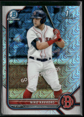 2022 Bowman Chrome Prospects 1st Mega Box Mojo Refractor Niko Kavadas #BCP-68
