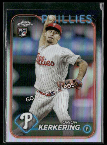 2024 Topps Chrome Refractor Orion Kerkering #180 RC