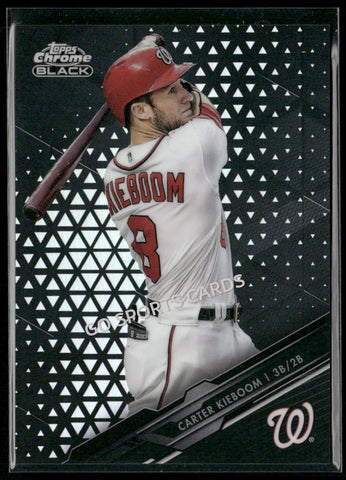 2020 Topps Chrome Black Refractor /199 Carter Kieboom #76
