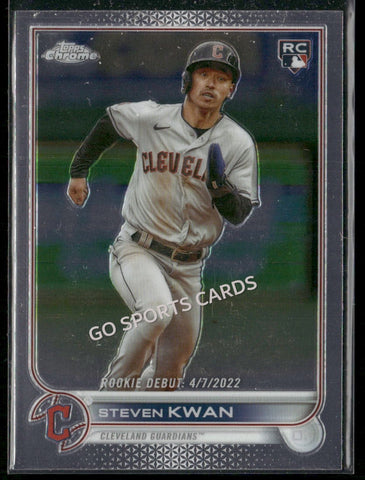 2022 Topps Chrome Update Steven Kwan Rookie Debut #USC178 RC