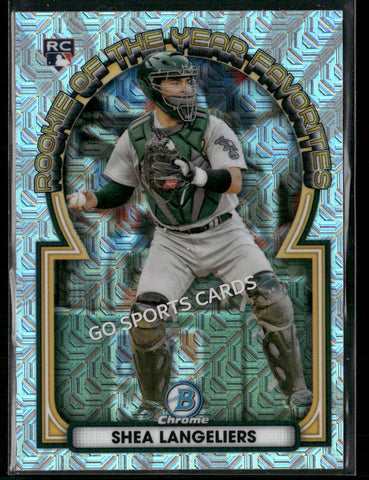 2023 Bowman Chrome ROY Favorites Mega Mojo Refractor Shea Langeliers #ROYF-10 RC
