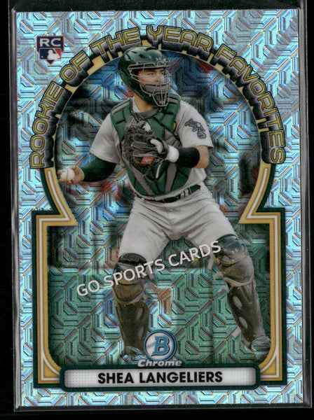 2023 Bowman Chrome ROY Favorites Mega Mojo Refractor Shea Langeliers #ROYF-10 RC