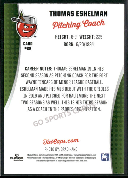 2025 Fort Wayne TinCaps Thomas Eshelman