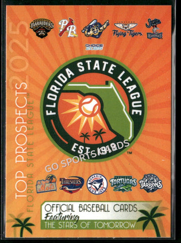 2025 Florida State League Top Prospects Header Checklist