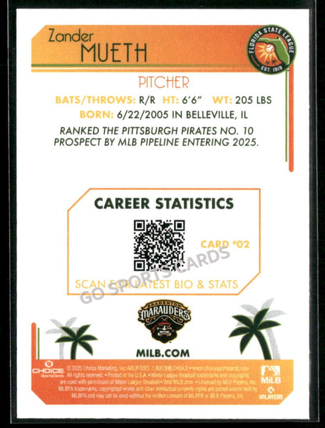 2025 Florida State League Top Prospects Zander Mueth