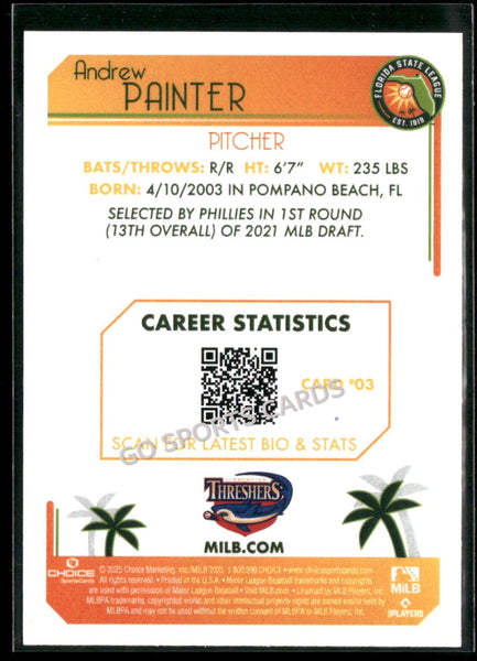 2025 Florida State League Top Prospects Andrew Painter