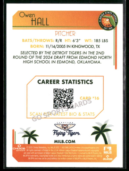 2025 Florida State League Top Prospects Owen Hall