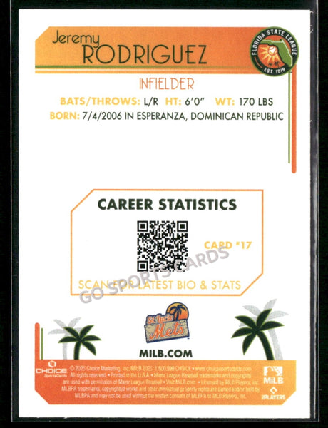 2025 Florida State League Top Prospects Jeremy Rodriguez