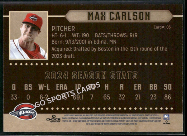 2025 Greenville Drive Max Carlson