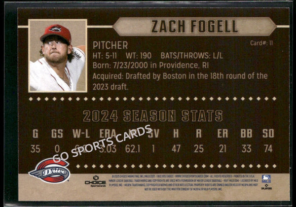 2025 Greenville Drive Zach Fogell