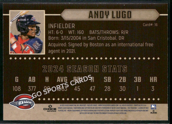 2025 Greenville Drive Andy Lugo