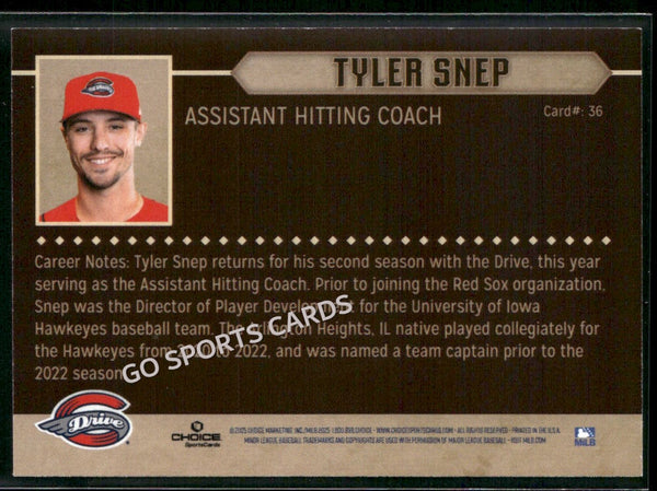 2025 Greenville Drive Tyler Snep