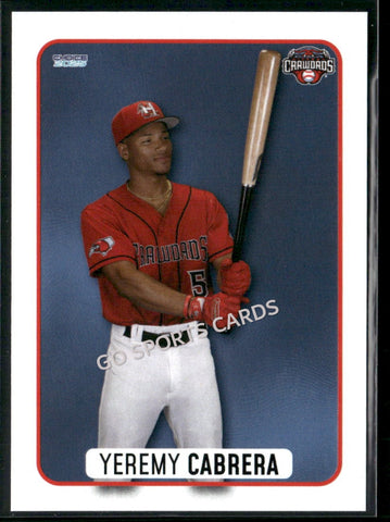 2025 Hickory Crawdads 1st Yeremy Cabrera