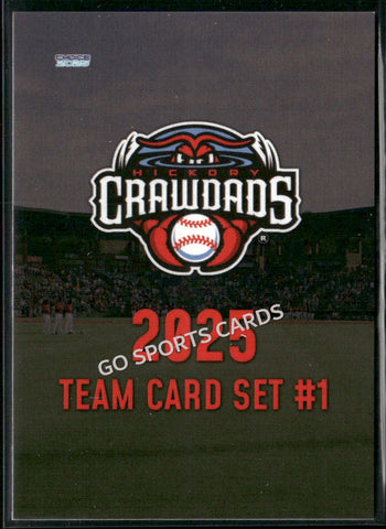 2025 Hickory Crawdads 1st Header Checklist