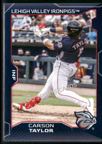 2025 Lehigh Valley IronPigs Carson Taylor