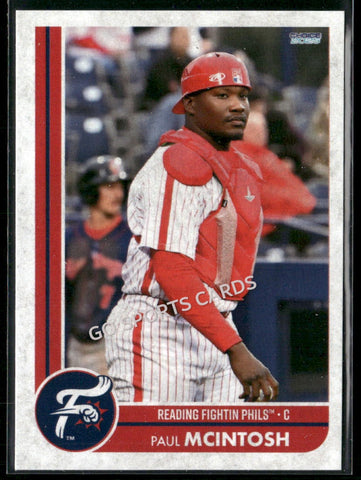 2025 Reading Fightin Phils 1st Paul McIntosh