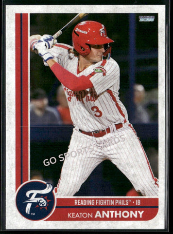 2025 Reading Fightin Phils 1st Keaton Anthony