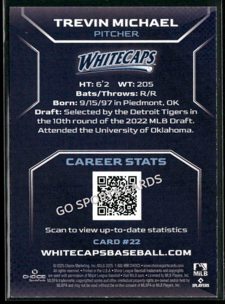 2025 West Michigan Whitecaps Trevin Michael