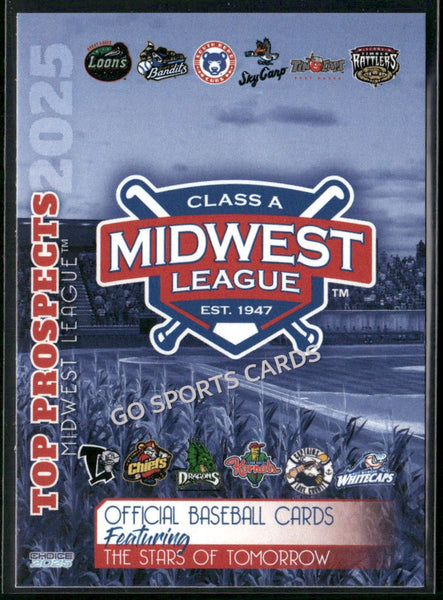 2025 Midwest League Top Prospects MWL Header Checklist