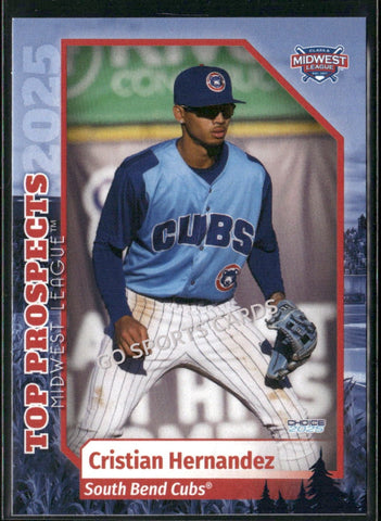 2025 Midwest League Top Prospects MWL Cristian Hernandez