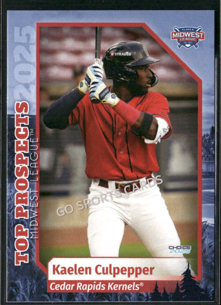 2025 Midwest League Top Prospects MWL Kaelen Culpepper