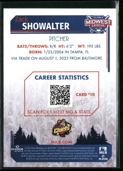 2025 Midwest League Top Prospects MWL Zack Showalter