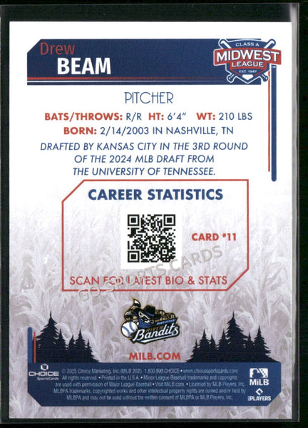 2025 Midwest League Top Prospects MWL Drew Beam