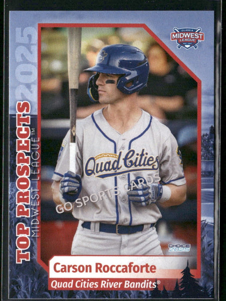 2025 Midwest League Top Prospects MWL Carson Roccaforte