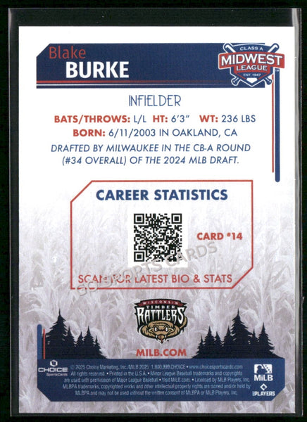 2025 Midwest League Top Prospects MWL Blake Burke