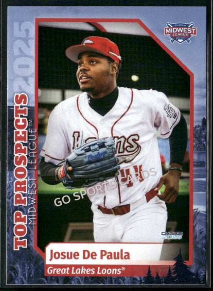 2025 Midwest League Top Prospects MWL Josue De Paula