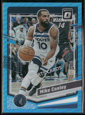 2023-24 Panini Donruss Optic Aqua /249 Mike Conley #77
