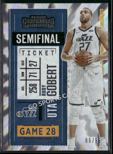 2020-21 Panini Contenders Semifinal Ticket /99 Rudy Gobert #61