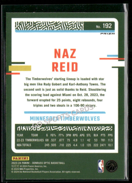 2023-24 Panini Donruss Optic Mojo Red Green Choice Naz Reid #192