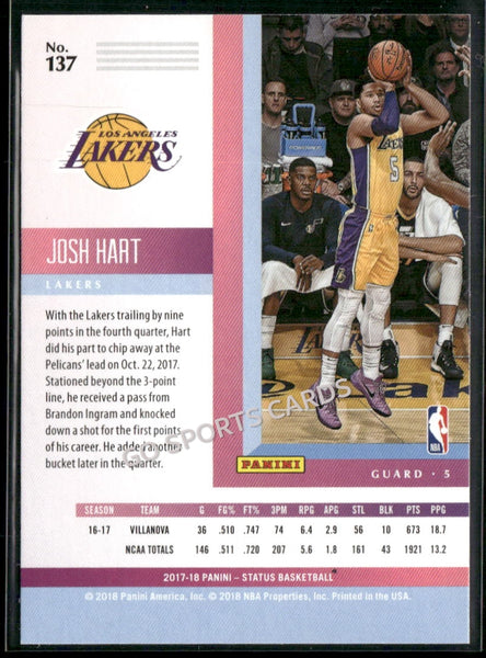 2017-18 Panini Status Josh Hart #137 RC