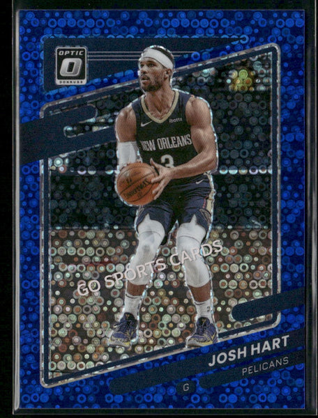 2021-22 Panini Donruss Optic Blue Disco /50 Josh Hart #80