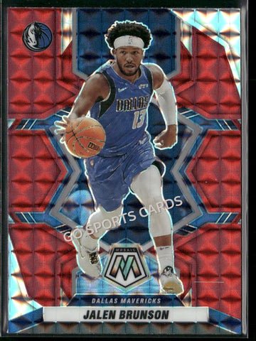 2021-22 Panini Red Prizm Mosaic Jalen Brunson #117