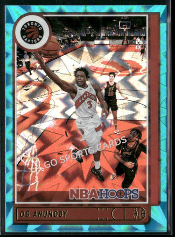 2021-22 Panini NBA Hoops Teal Explosion OG Anunoby #99
