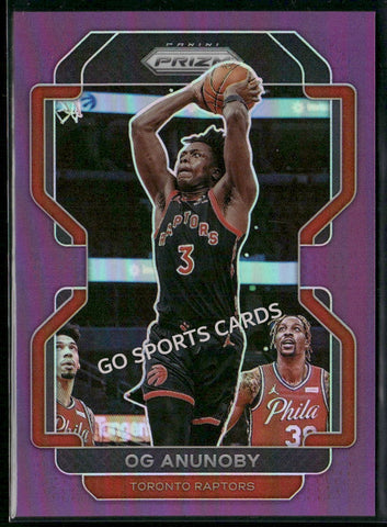2020-21 Panini Prizm Purple Ice Prizm /175 OG Anunoby #211