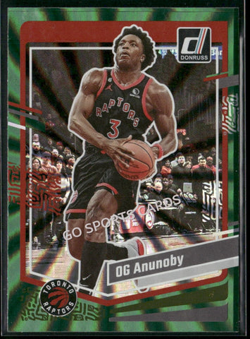 2023-24 Panini Donruss Holo Green Laser OG Anunoby #151