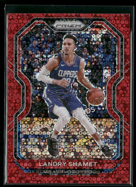 2020-21 Panini Prizm Fast Break Red Prizms 1/125 Landry Shamet #41