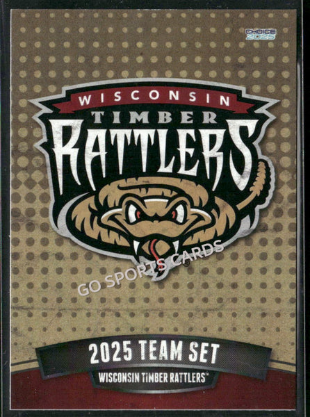 2025 Wisconsin Timber Rattlers Header Checklist