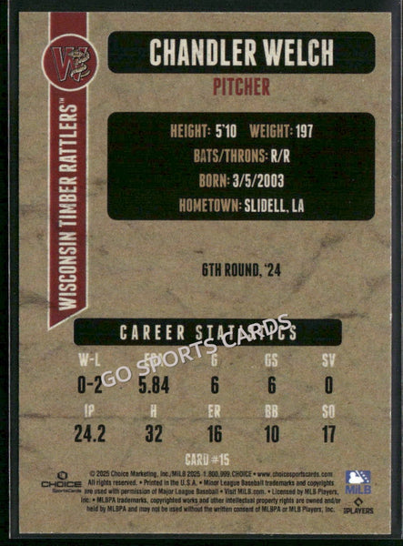 2025 Wisconsin Timber Rattlers Chandler Welch
