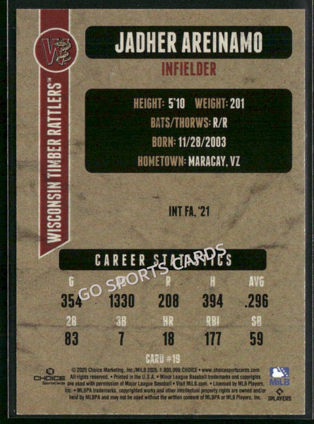 2025 Wisconsin Timber Rattlers Jadher Areinamo