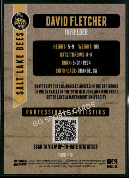 2023 Salt Lake Bees David Fletcher
