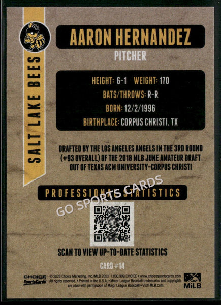 2023 Salt Lake Bees Aaron Hernandez